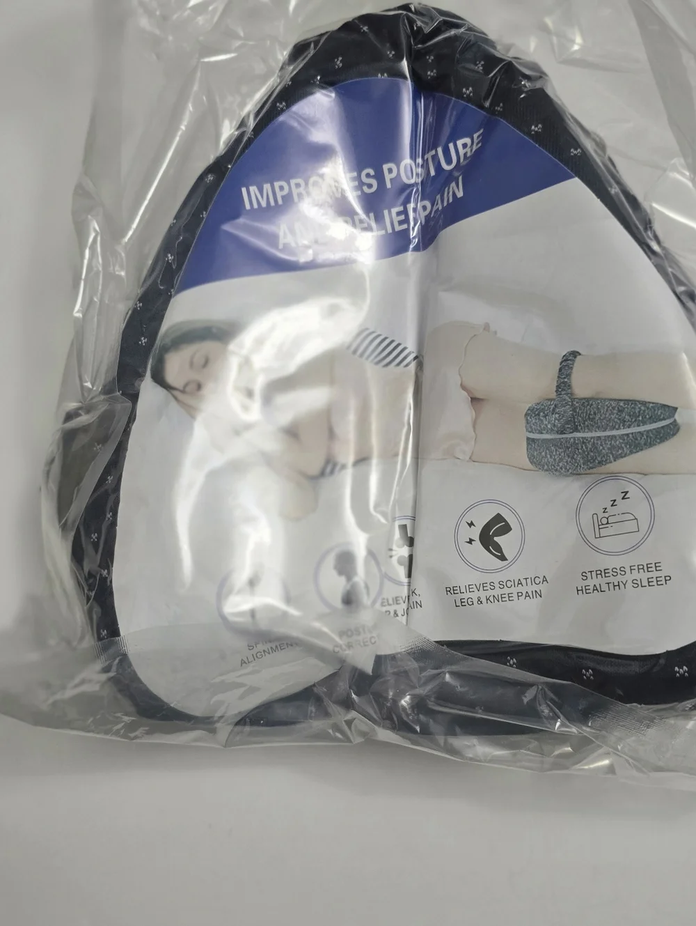 New Ergonomic Alignment Pillow Relieve Hip Pain Sciatica Improved Leg & Knee